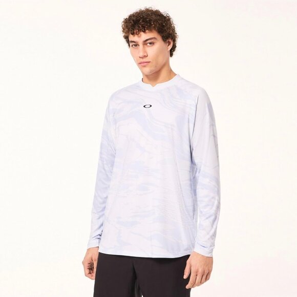 Oakley Men's Reduct Notch Long Sleeve Jersey Duality Swirl Size L NWT $75 - Picture 1 of 11